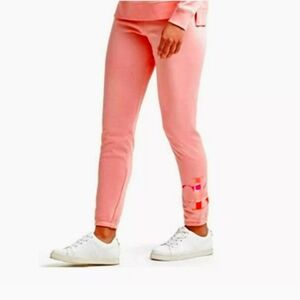 Calvin Klein Coral Peach Terry Jogger Sweatpants Women's Size Small